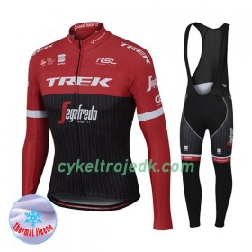 Cykeltøj Langærmet Vinter + Bib Cykelbukser 2017 Trek-Segafredo N001